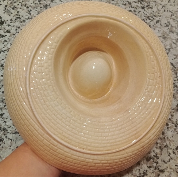 1986 Whittier Ware California Pottery Sombrero Ceramic Chip Dip Bowl - Picture 3 of 6